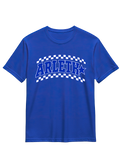 Arleth Checkered T-Shirt in Royal Blue