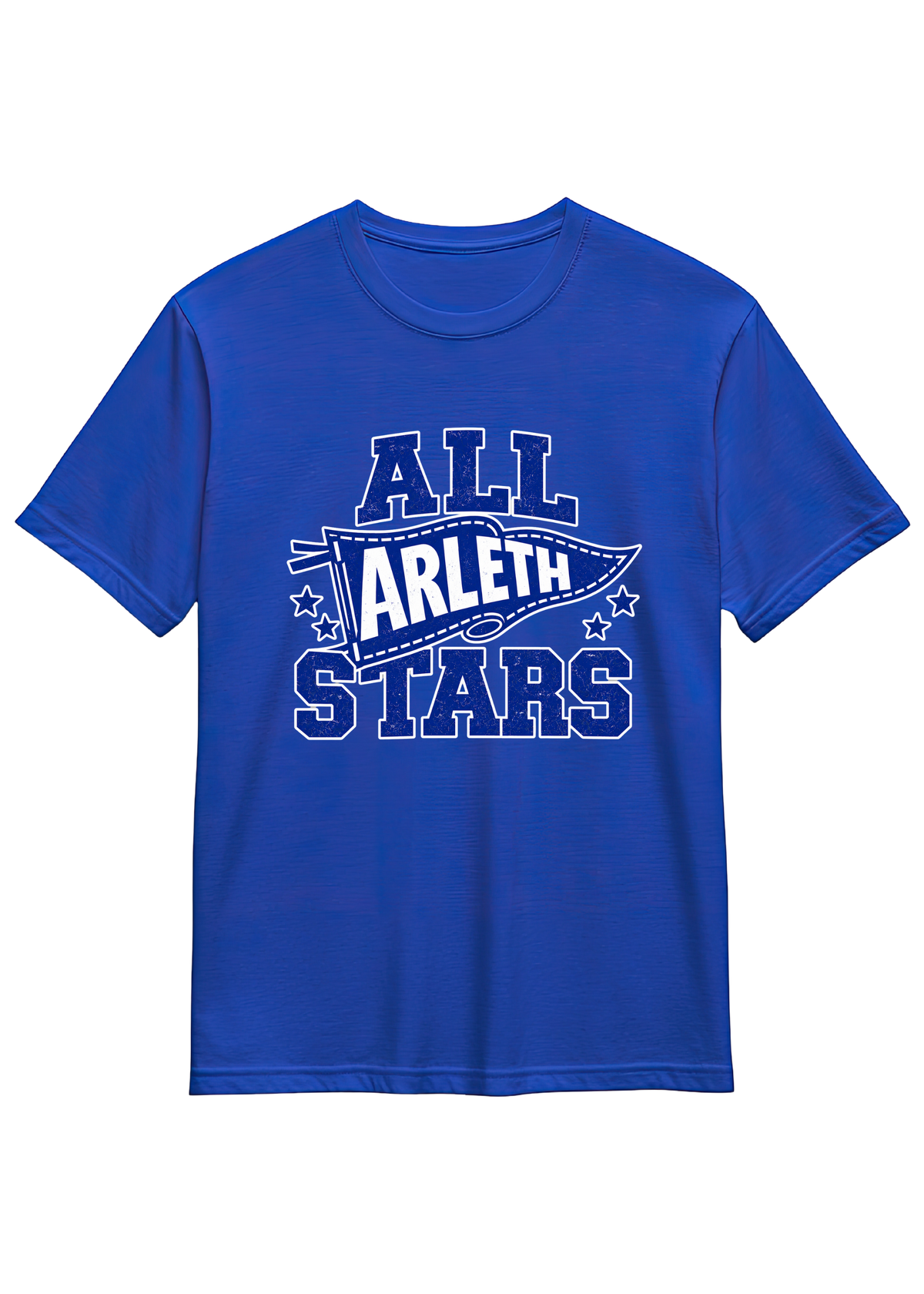 Arleth All Star Flag T-Shirt in Royal Blue