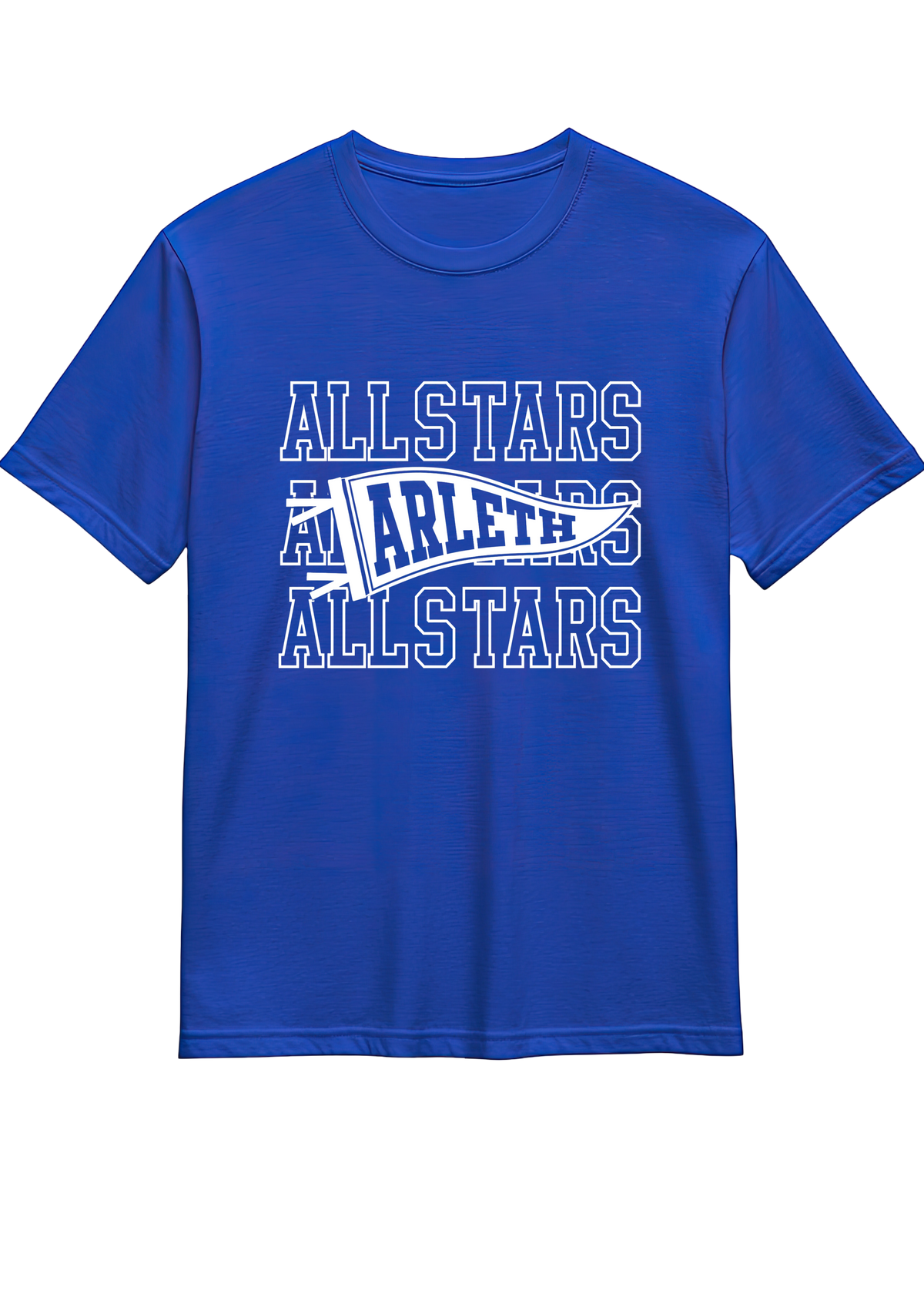 Arleth All Star Varsity Flag T-Shirt in Royal Blue