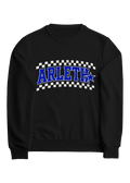 Arleth Checkered Black Crew Neck Sweatshirt