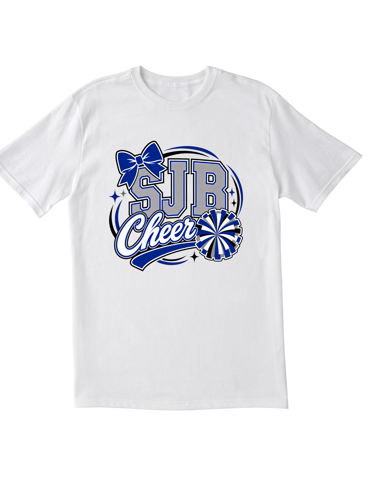 SJB Cheer Bow/Pom Design