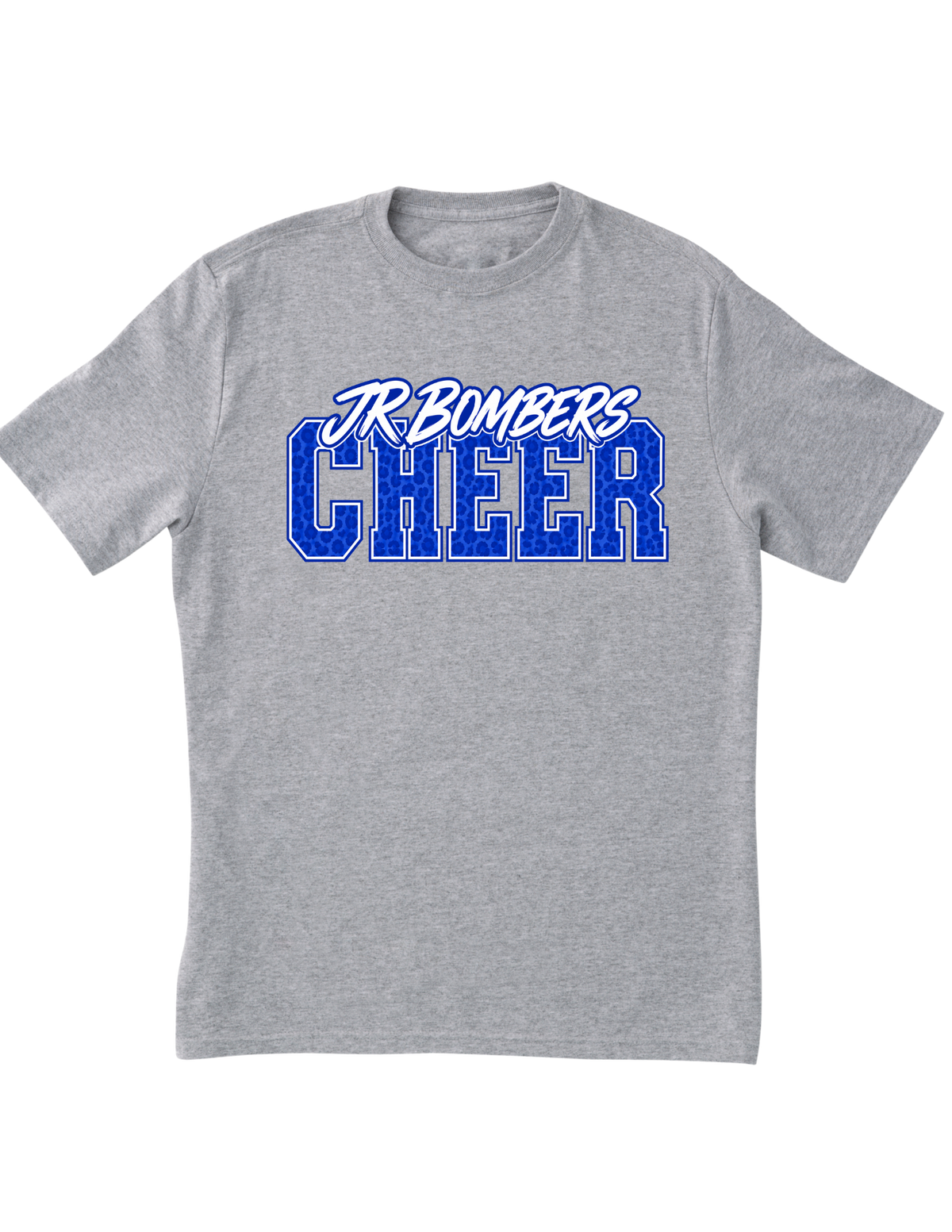 SJB Cheer Blue Leopard Print Design