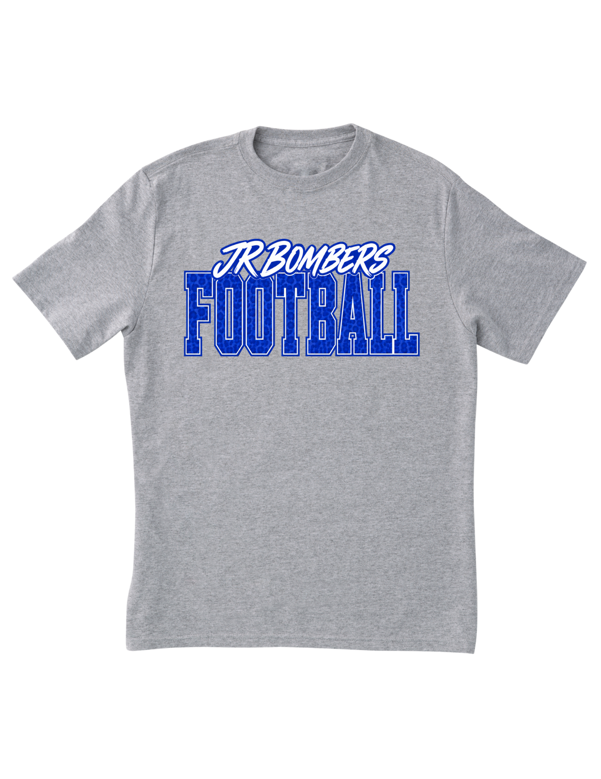 SJB Football Blue Leopard Print Design